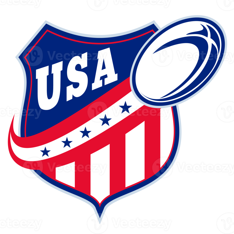 escudo de bola de rugby americano eua png