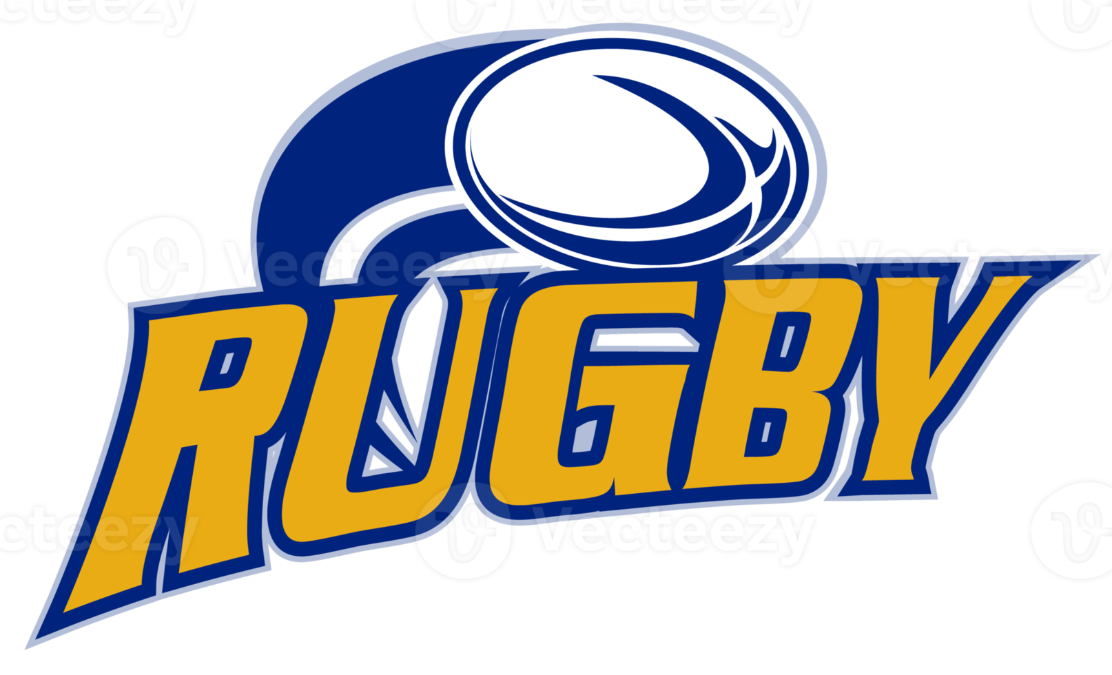 bola de rugby voando png