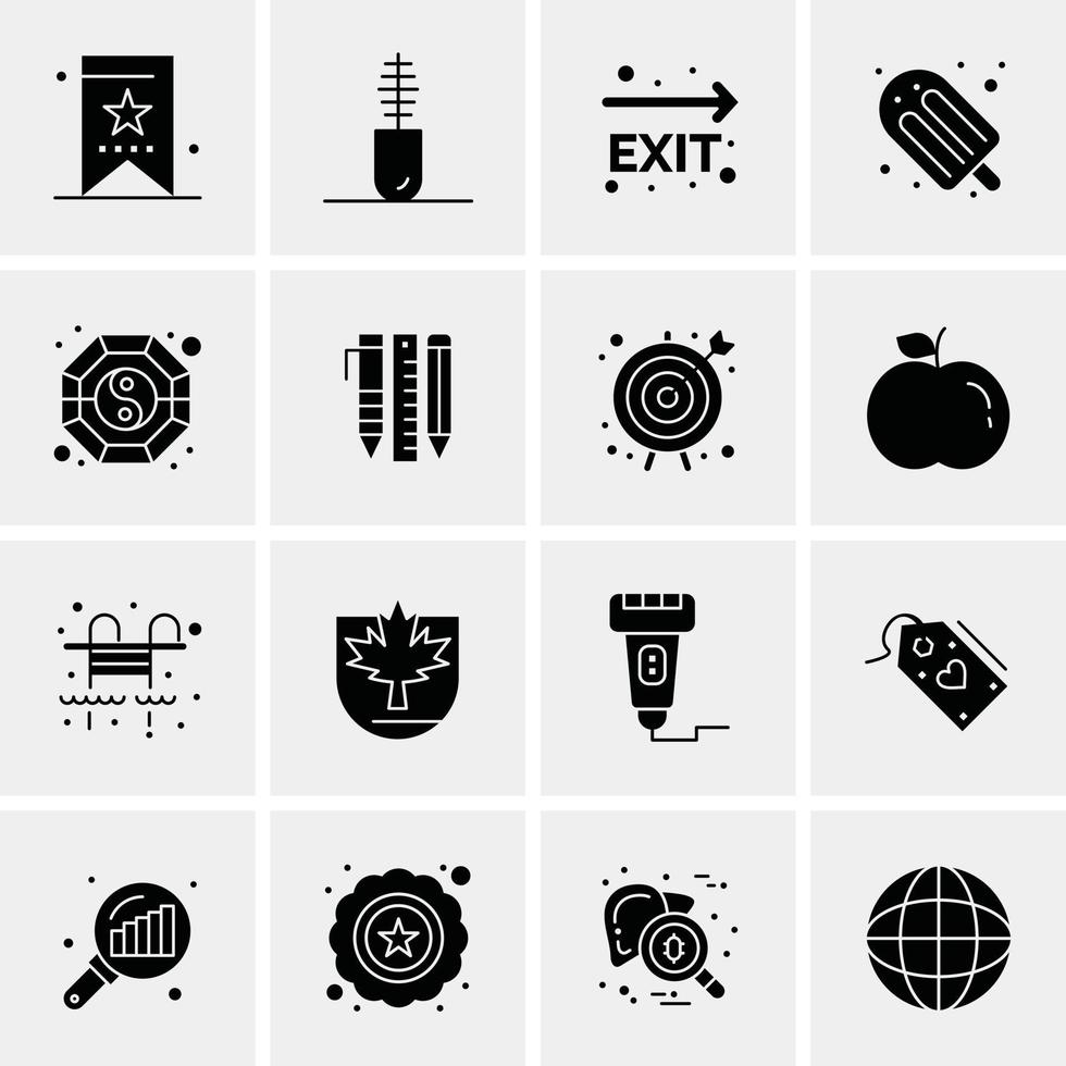 16 Universal Business Icons Vector Creative Icon Illustration to use in web and Mobile Related proje