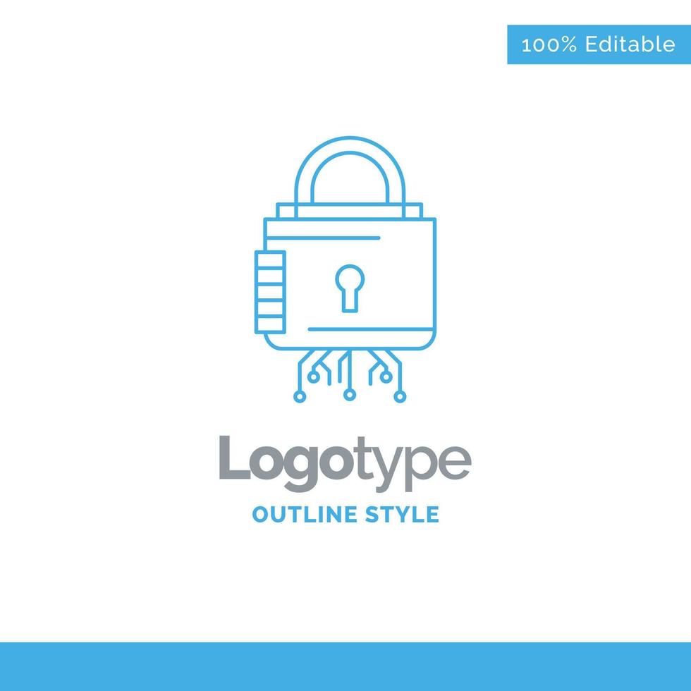 Blue Logo design for Security 13252319 Vector Art at Vecteezy