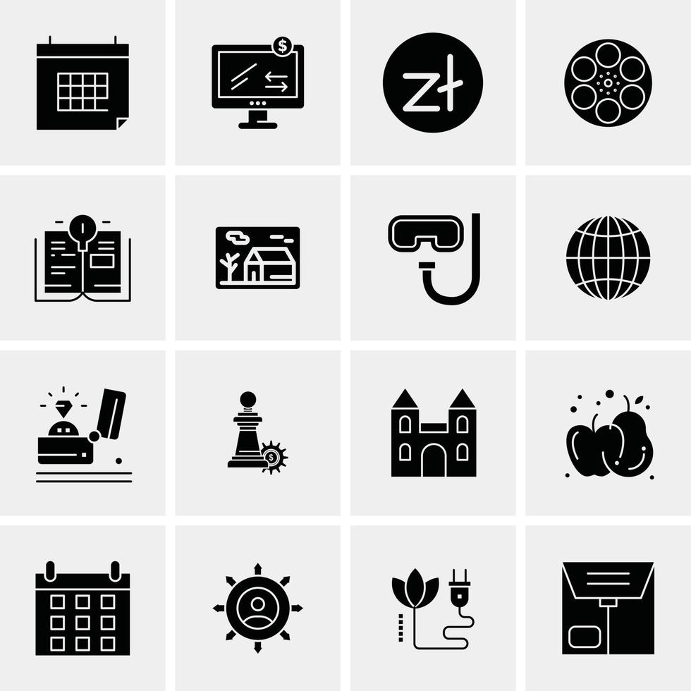 16 Business Universal Icons Vector Creative Icon Illustration to use in web and Mobile Related proje