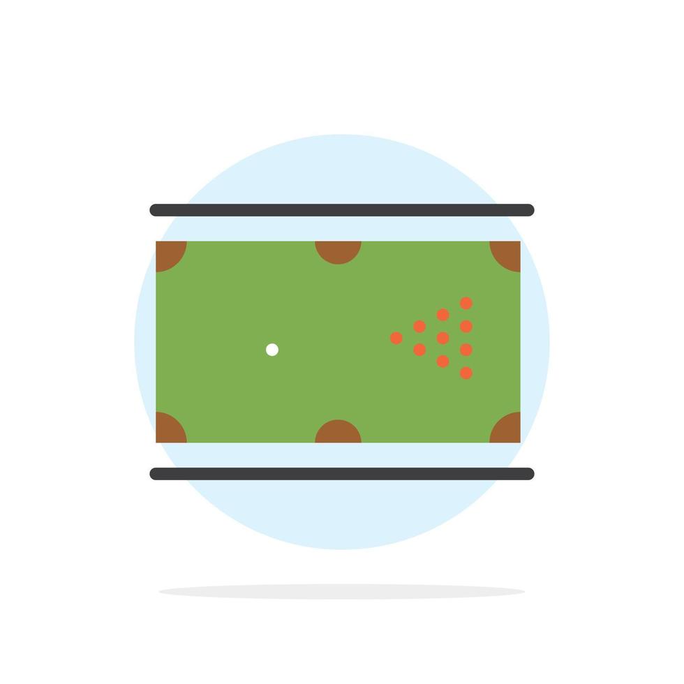 Billiards Cue Game Pocket Pool Abstract Circle Background Flat color Icon vector