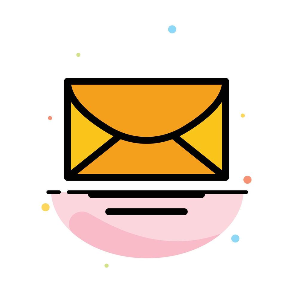 Mail Email Message Global Abstract Flat Color Icon Template vector