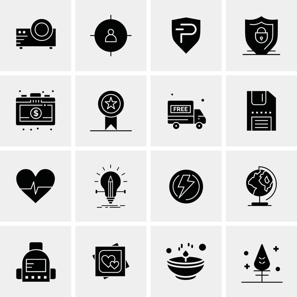 16 Universal Business Icons Vector Creative Icon Illustration to use in web and Mobile Related proje