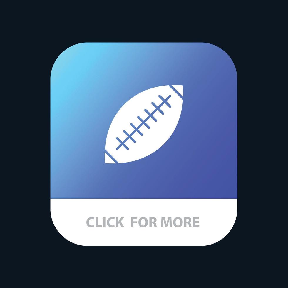Afl Australia Football Rugby Rugby Ball Sport Sydney Mobile App Button Android and IOS Glyph Version vector