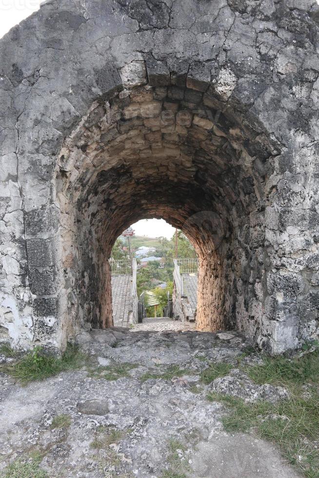 View of Otanaha fort. Otanaha Fort is a historical place that has now been turned into a tourist spot photo