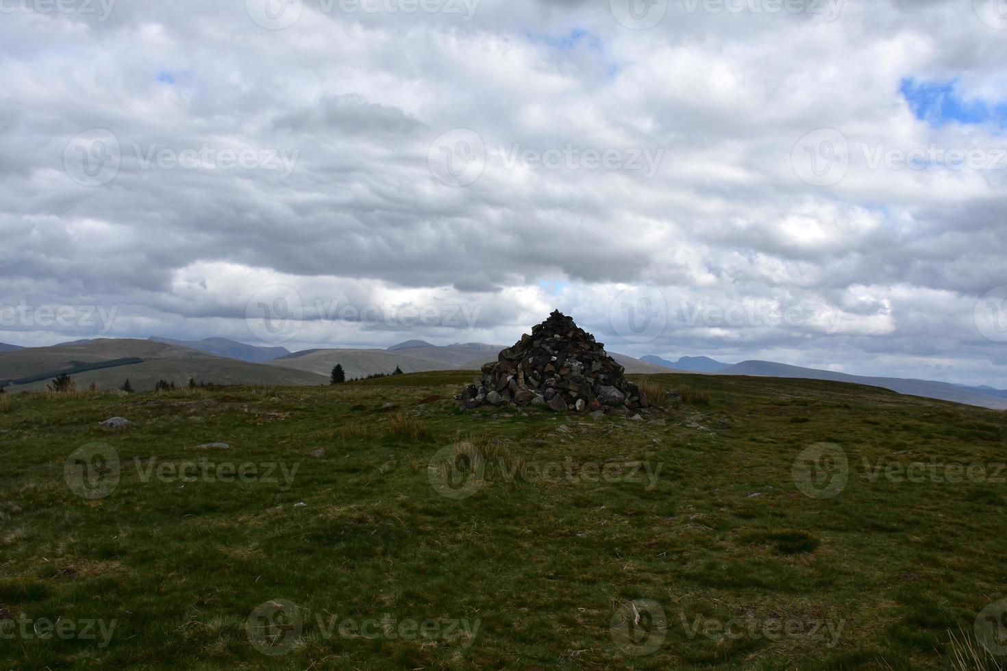 Cairn at the Summit of Dent Hill Marking the Route photo