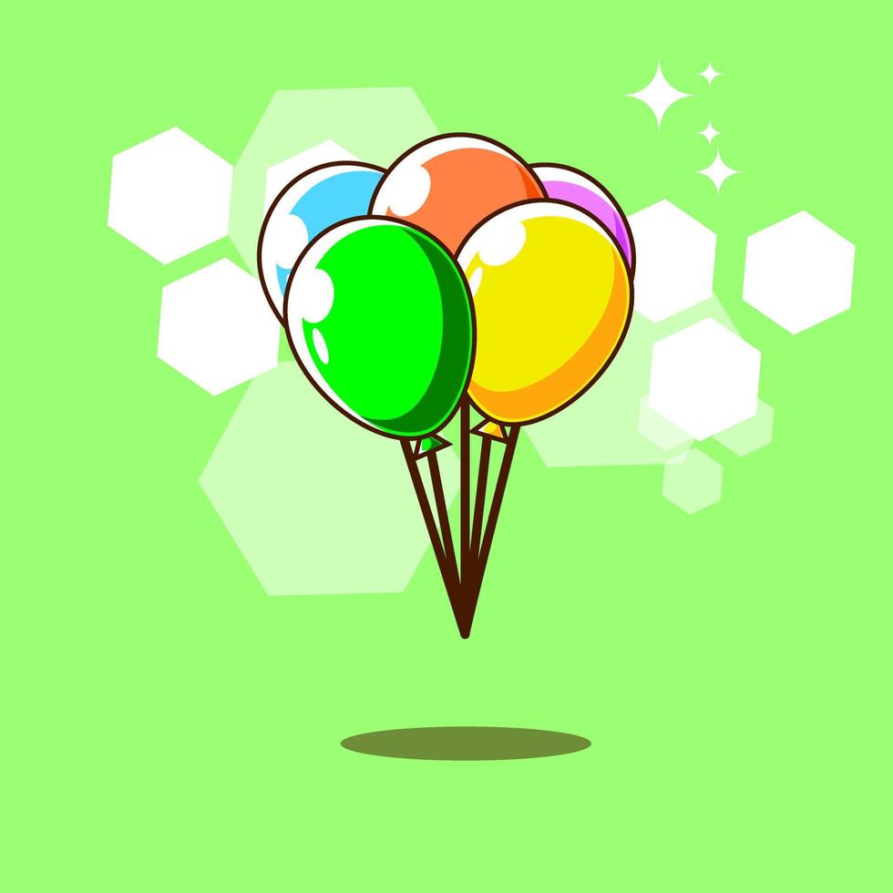 Premium vector l ballons vector cute design illustrator.