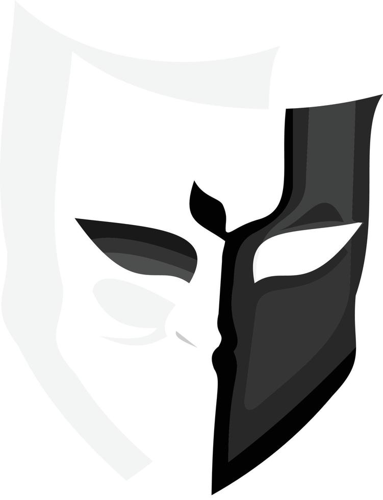 A mysterious face mask suitable for plays or fun at Halloween parties vector