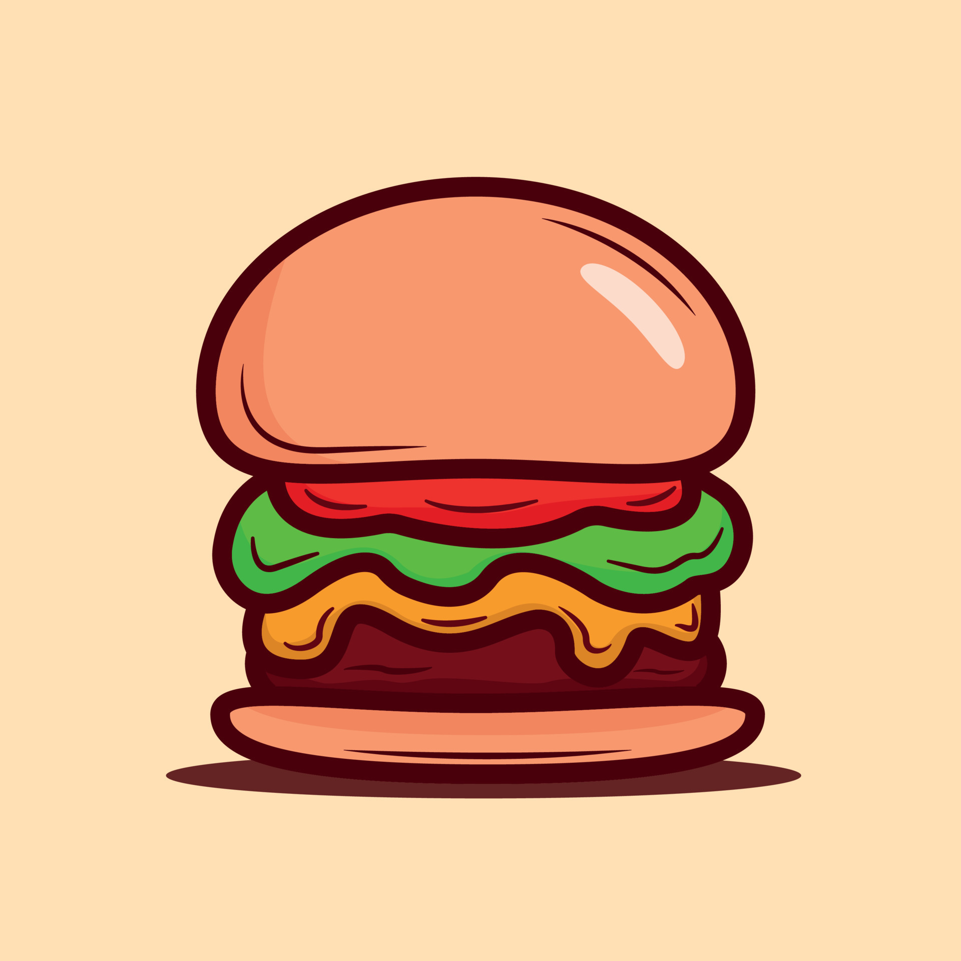 Burger Illustration Vector Design 13257172 Vector Art At Vecteezy Burger Illustration Vector Design 13257172 Vector Art At Vecteezy