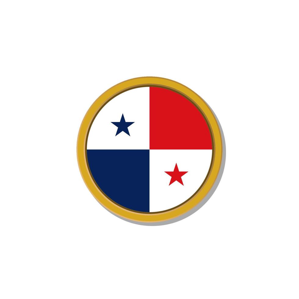 Illustration of Panama flag Template vector