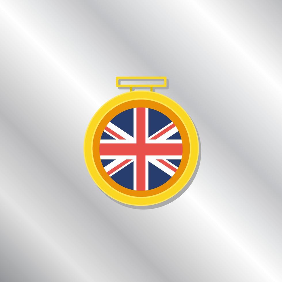 Illustration of United Kingdom flag Template vector