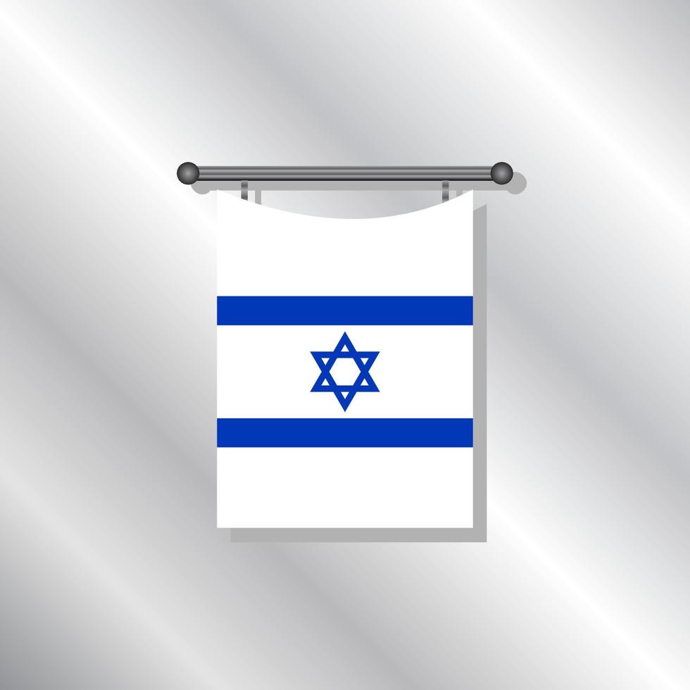 Illustration of Israel flag Template vector