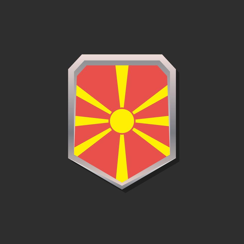 Illustration of Macedonia flag Template vector