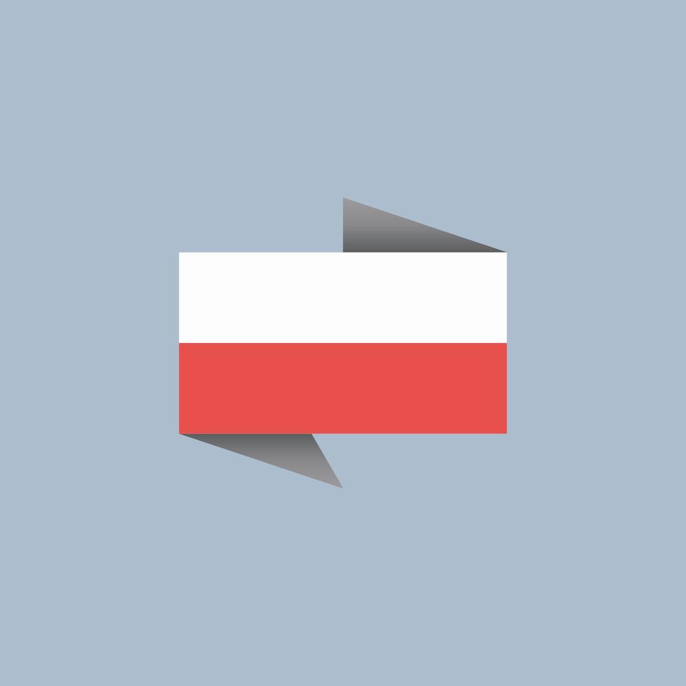 Illustration of Poland flag Template vector
