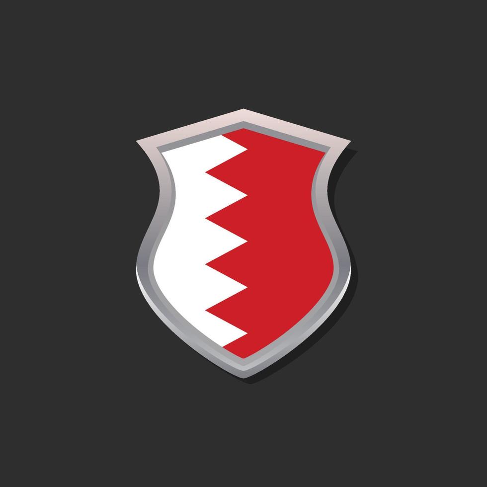 Illustration of Bahrain flag Template vector