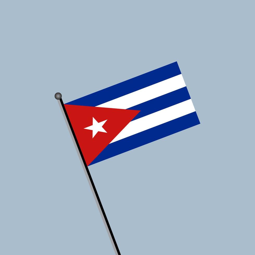 Illustration of Cuba flag Template vector