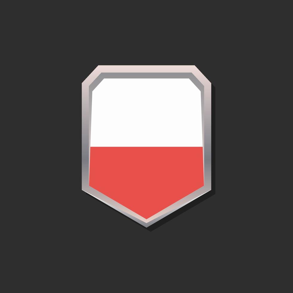 Illustration of Poland flag Template vector