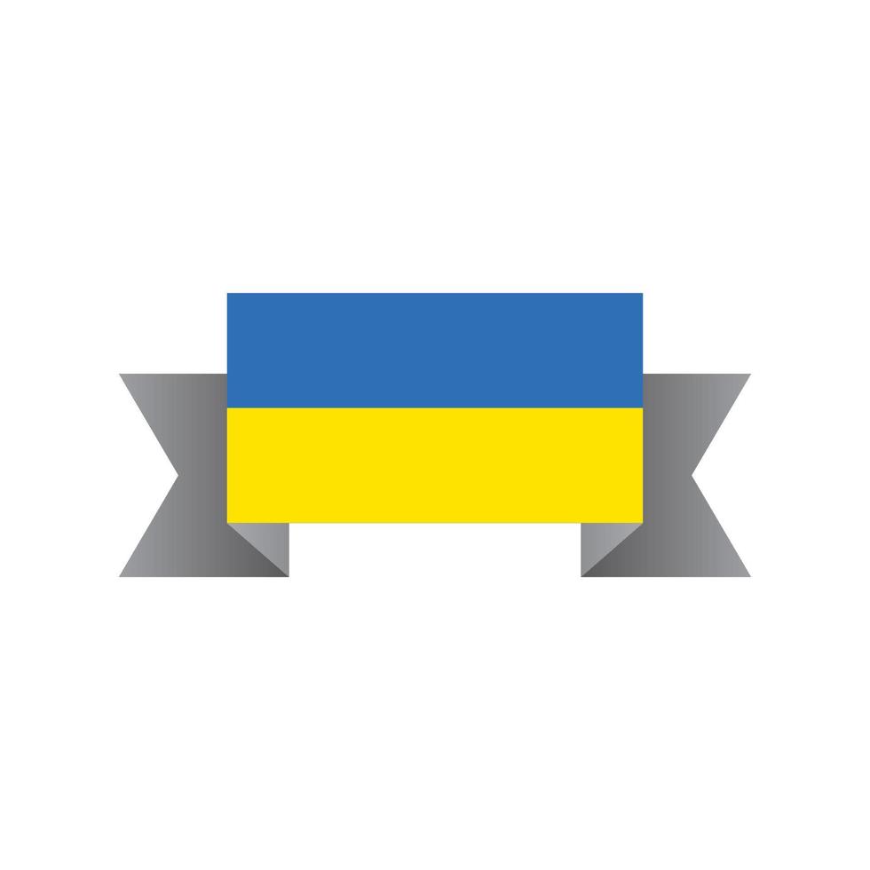 Illustration of Ukraine flag Template vector