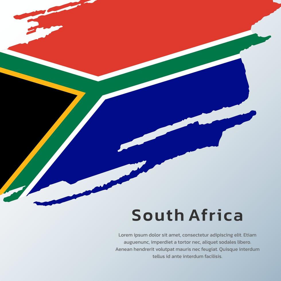 Illustration of South Africa flag Template vector