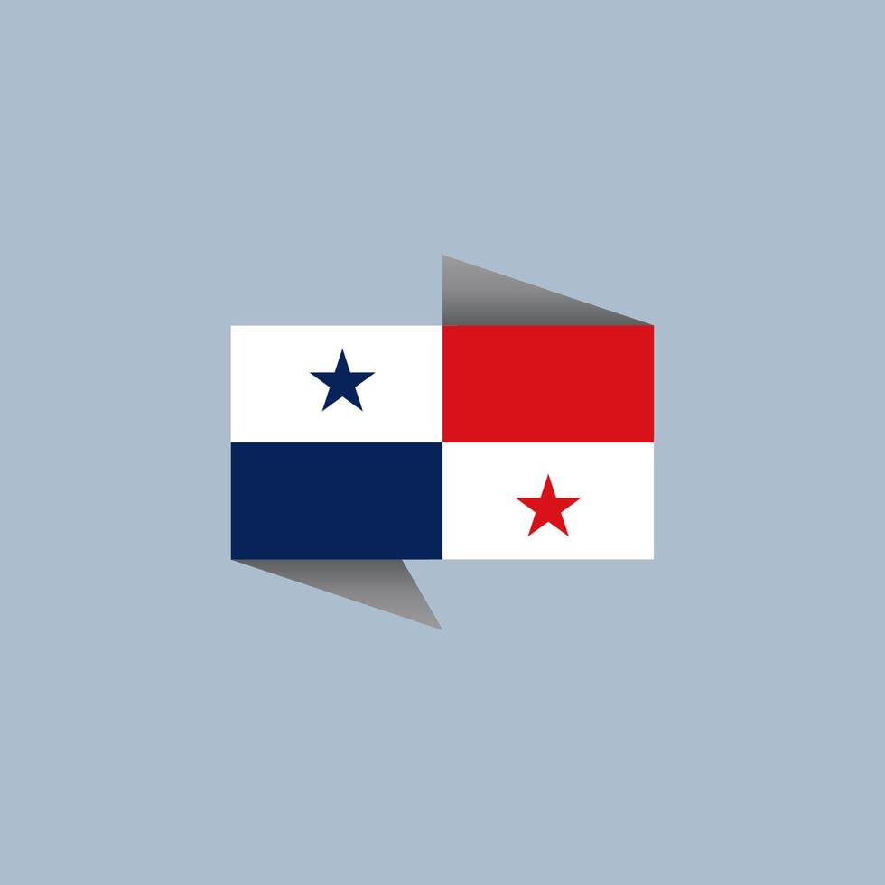 Illustration of Panama flag Template vector