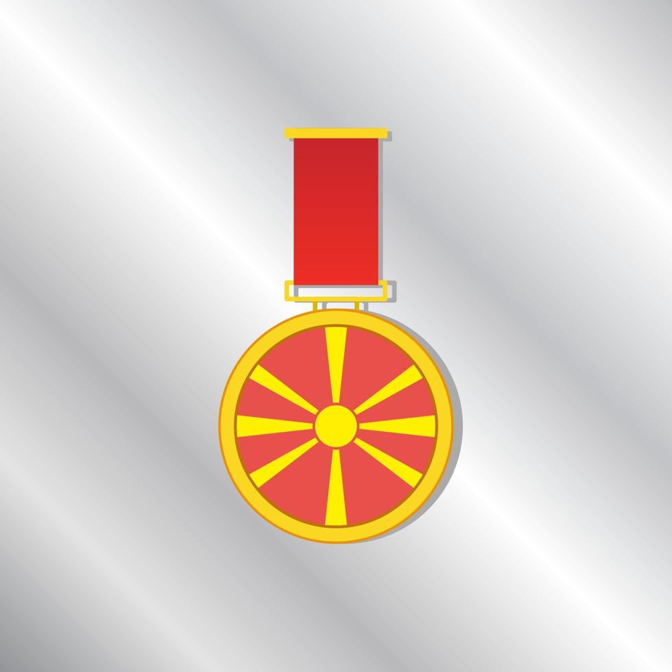 Illustration of Macedonia flag Template vector