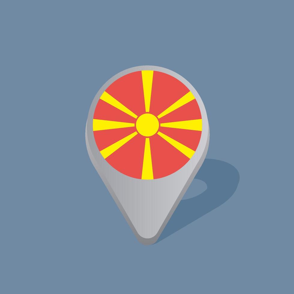 Illustration of Macedonia flag Template vector