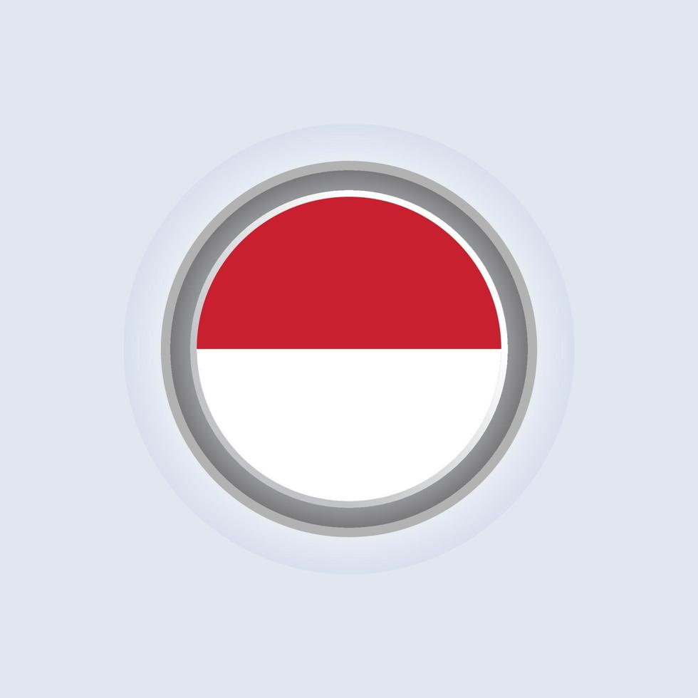 Illustration of Indonesia flag Template vector