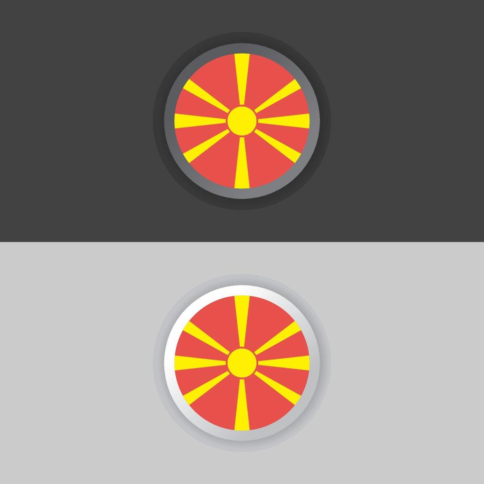 Illustration of Macedonia flag Template vector
