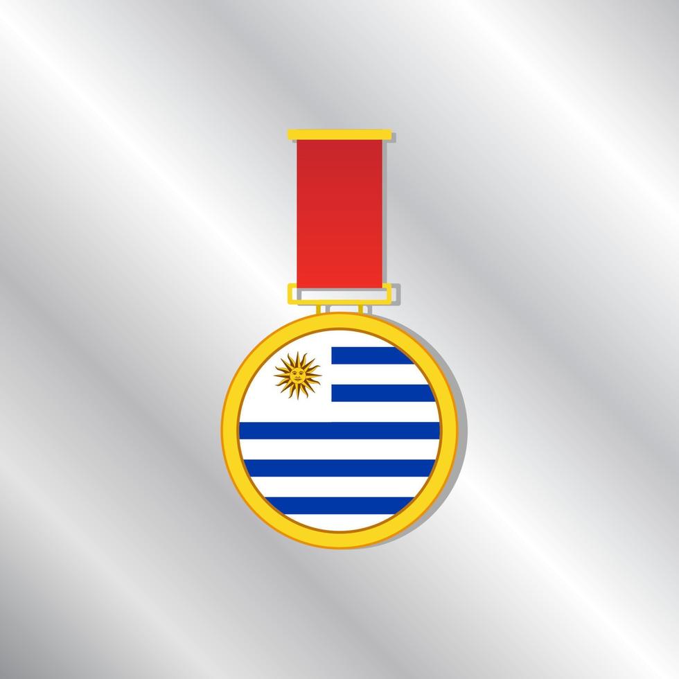 Illustration of Uruguay flag Template vector