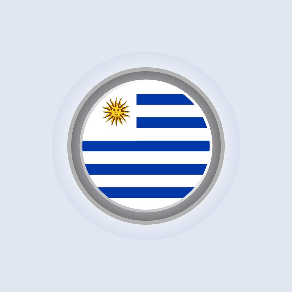 ilustración de la plantilla de la bandera de uruguay vector