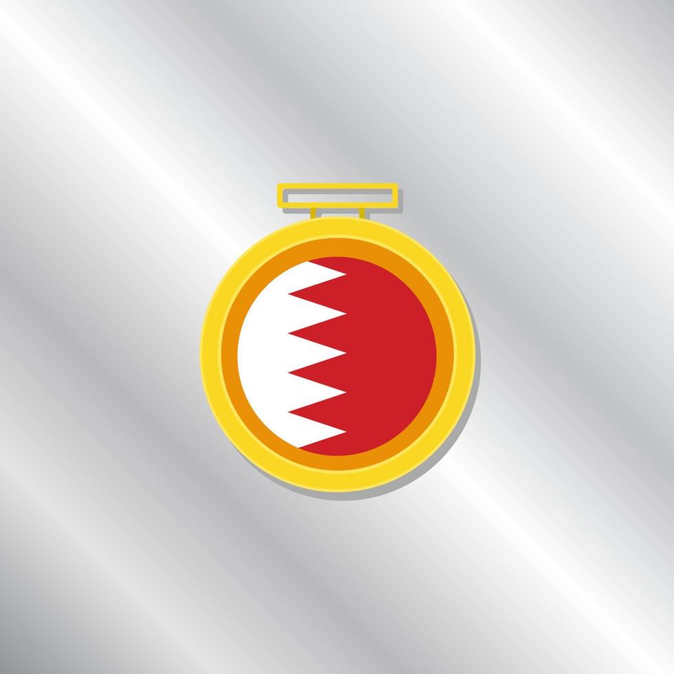 ilustración de la plantilla de la bandera de bahrein vector