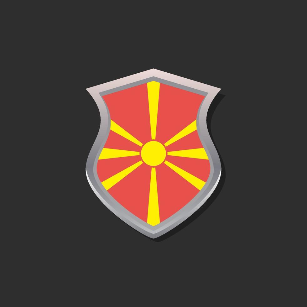 Illustration of Macedonia flag Template vector