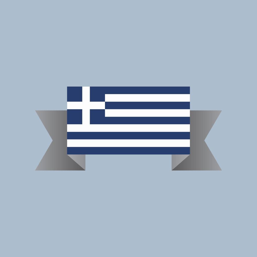 Illustration of Greece flag Template vector