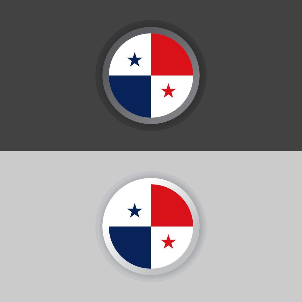 Illustration of Panama flag Template vector