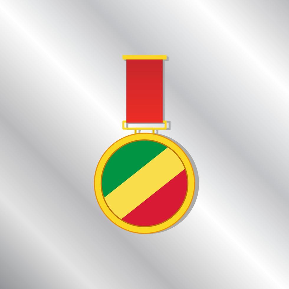 Illustration of Congo flag Template vector