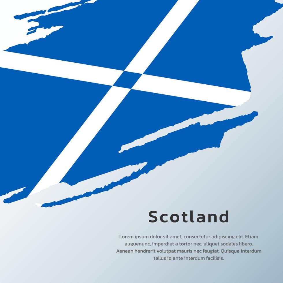 Illustration of Scotland flag Template vector