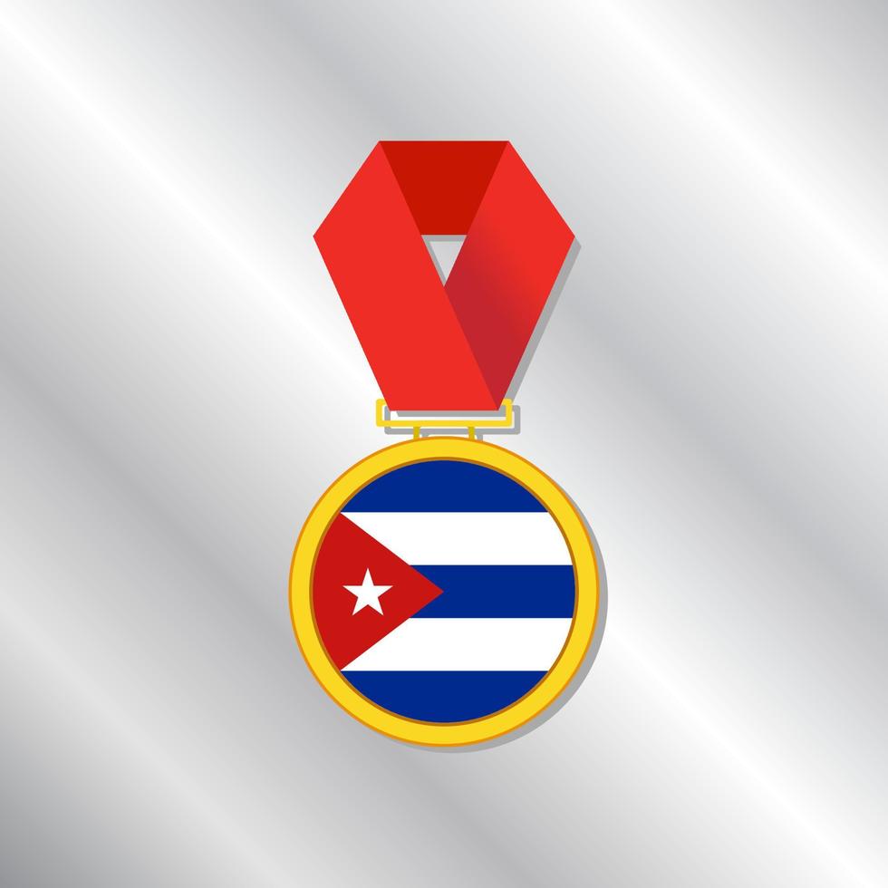 Illustration of Cuba flag Template vector