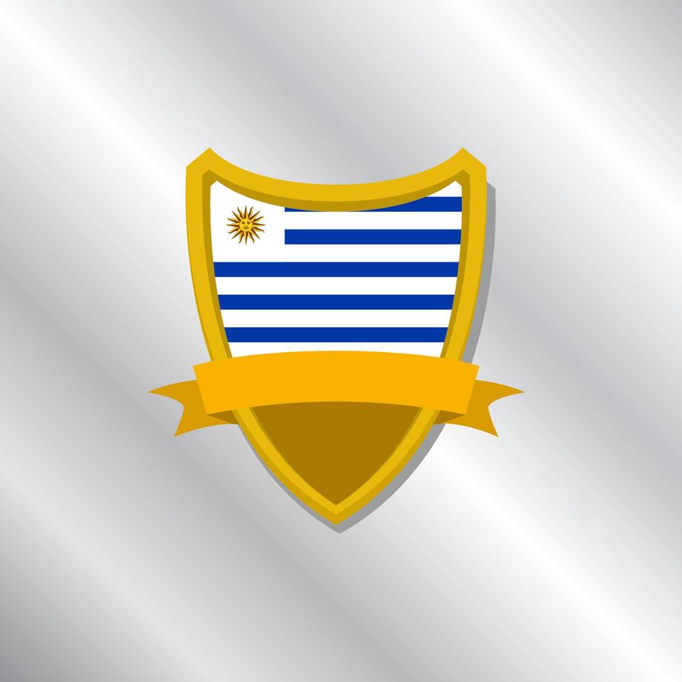 Illustration of Uruguay flag Template vector