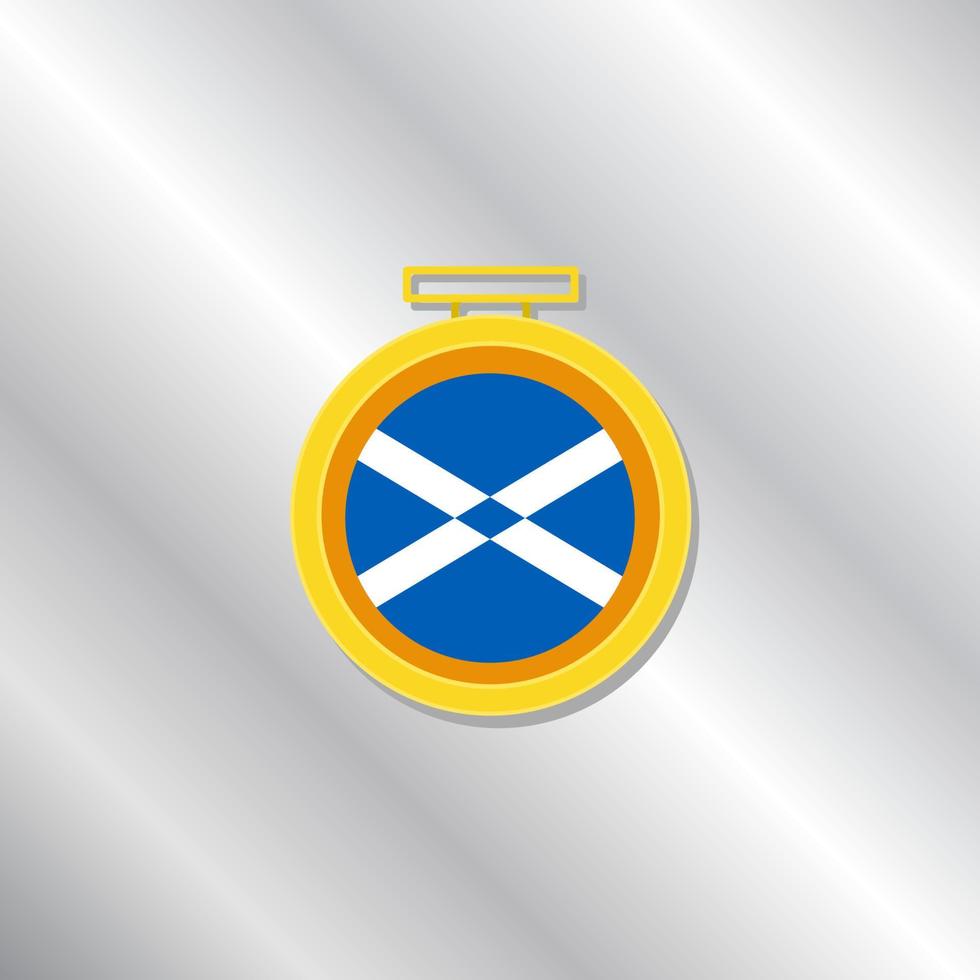 ilustración de plantilla de bandera de escocia vector