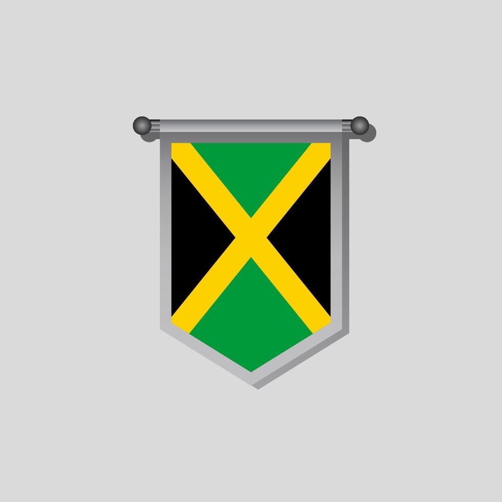 Illustration of Jamaica flag Template vector