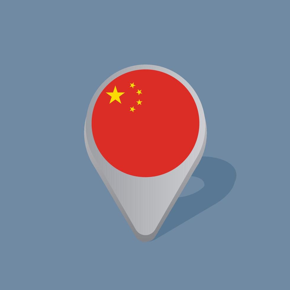 Illustration of China flag Template vector