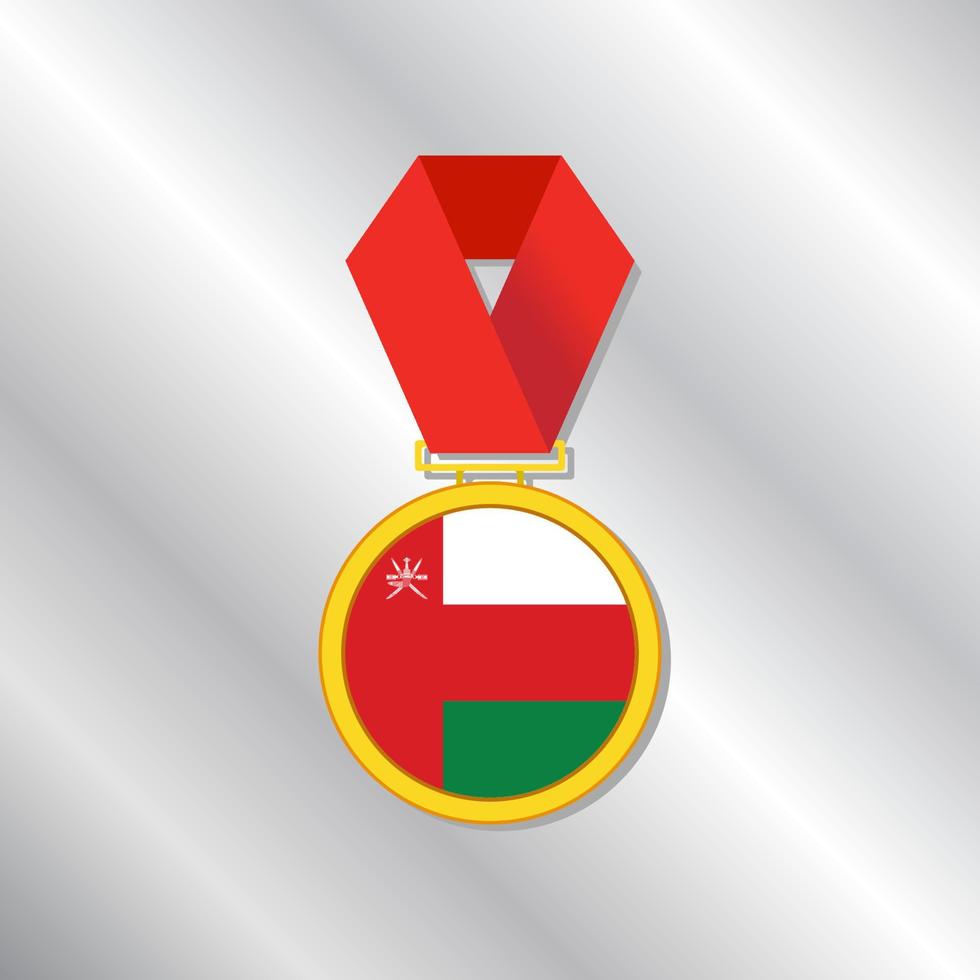 Illustration of Oman flag Template vector