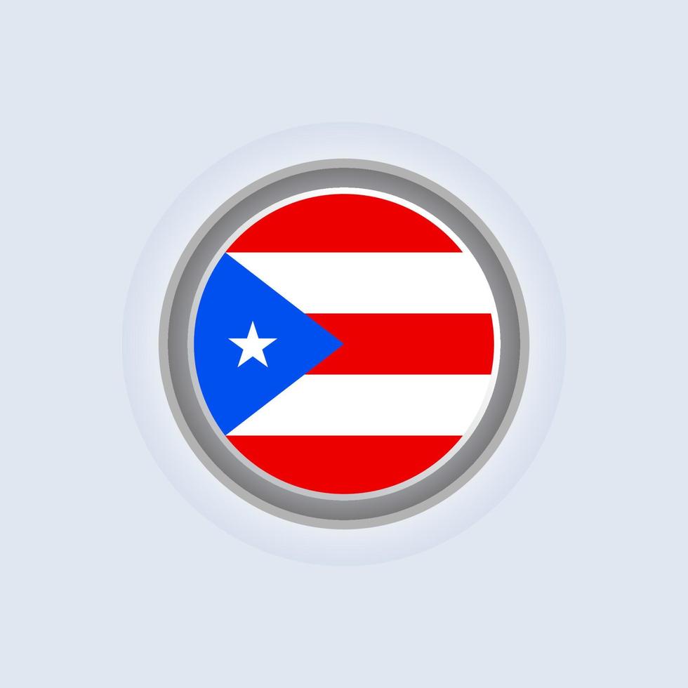 Illustration of Puerto Rico flag Template vector
