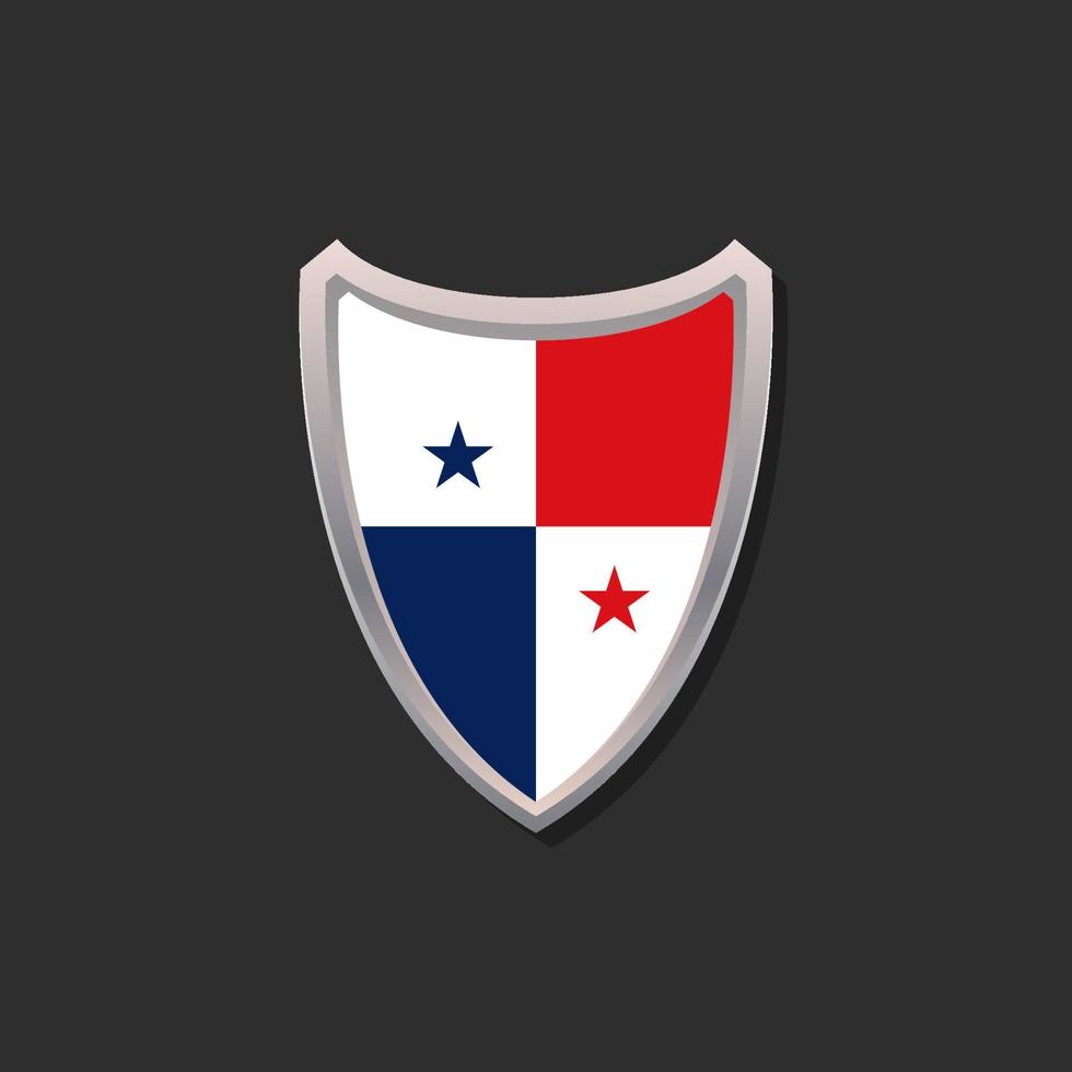 Illustration of Panama flag Template vector