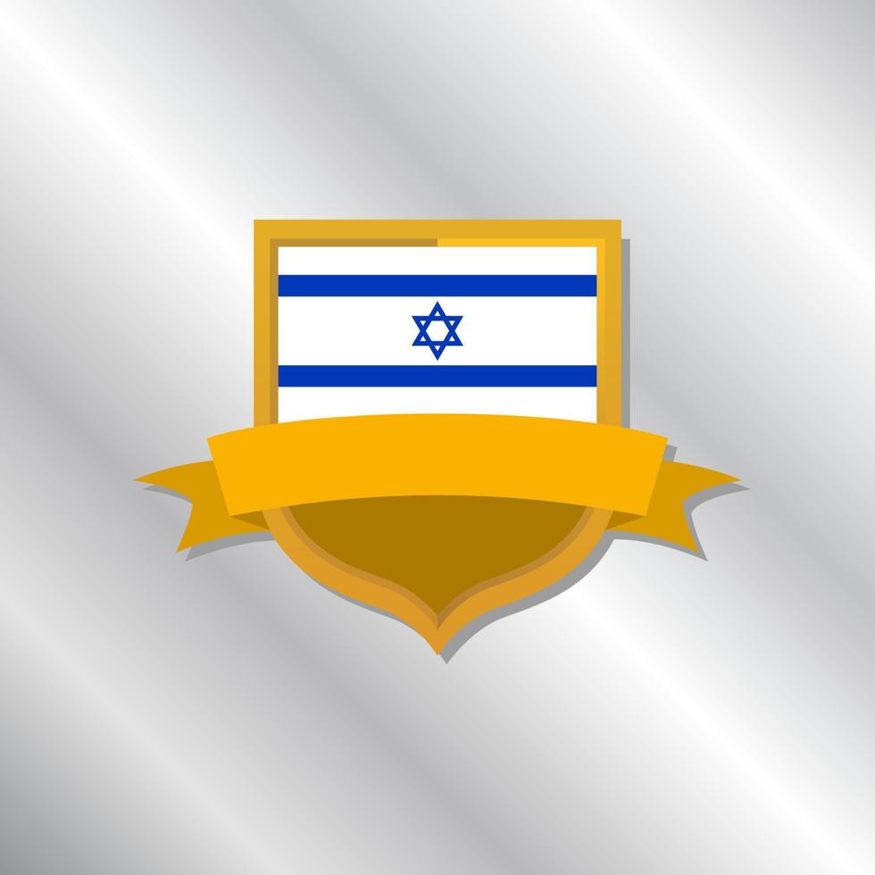 ilustración de la plantilla de la bandera de israel vector