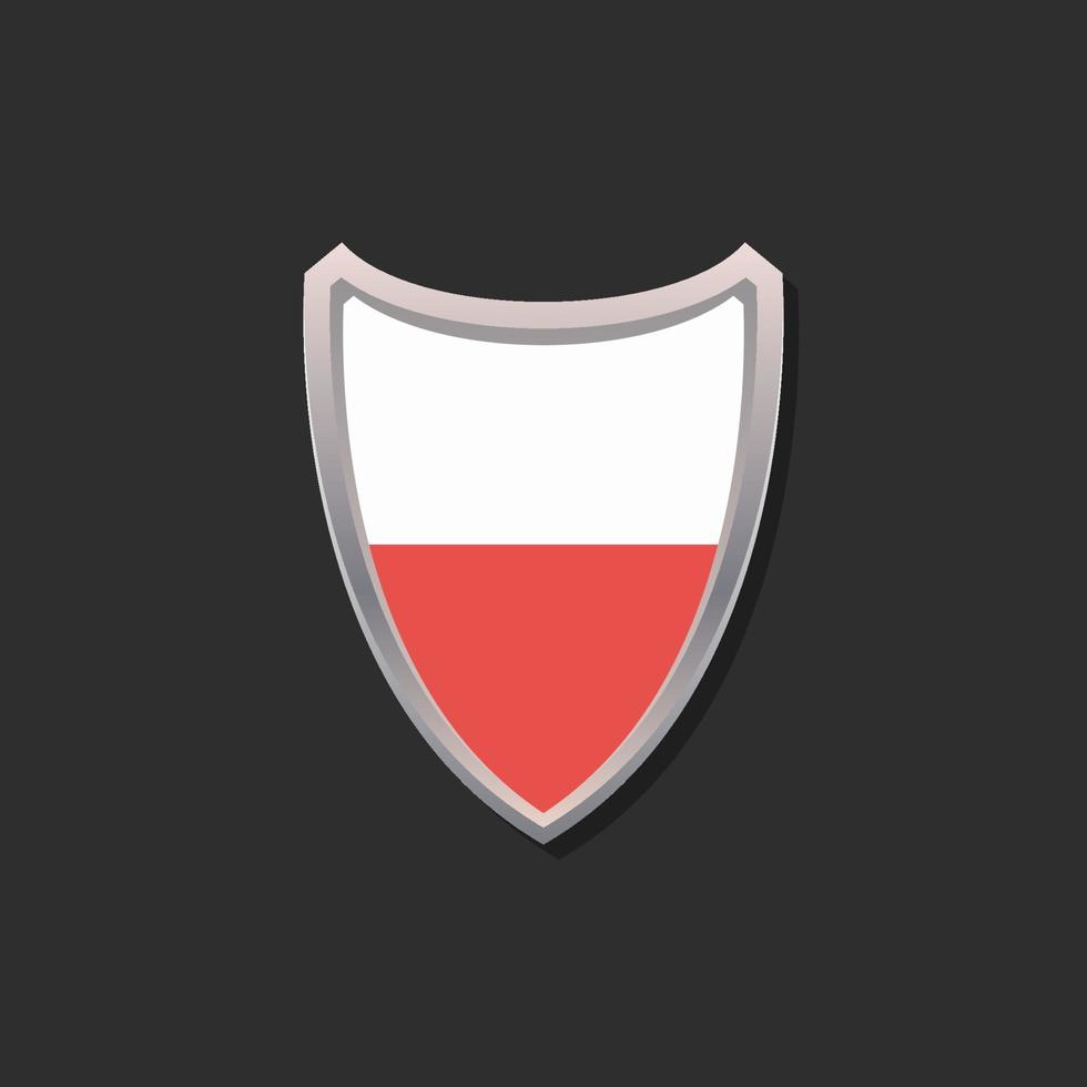 Illustration of Poland flag Template vector