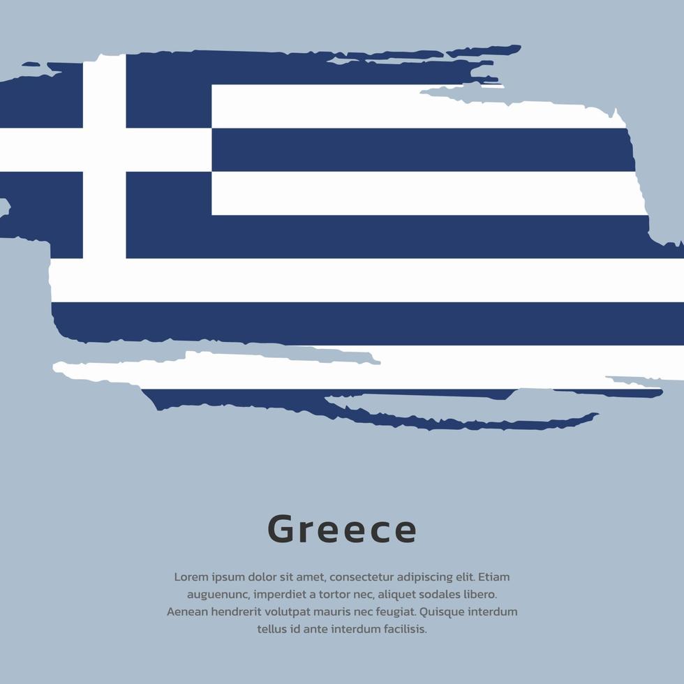 Illustration of Greece flag Template vector