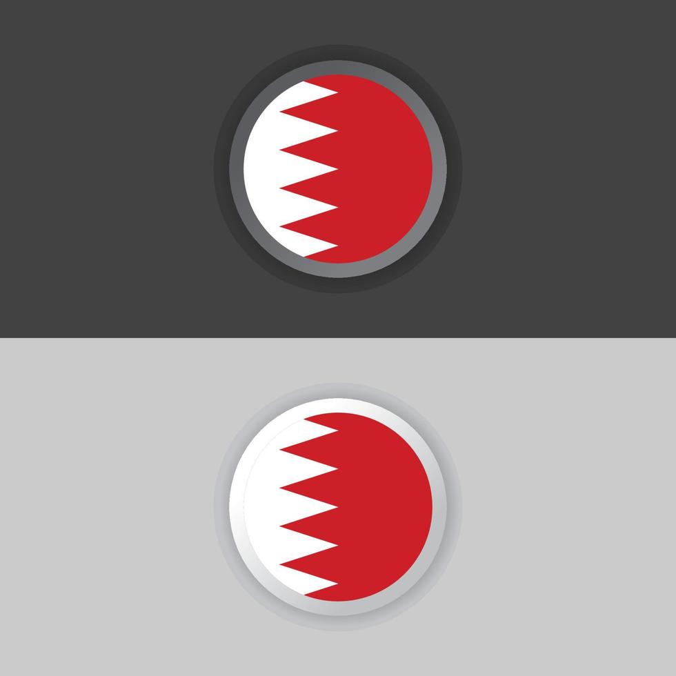 Illustration of Bahrain flag Template vector