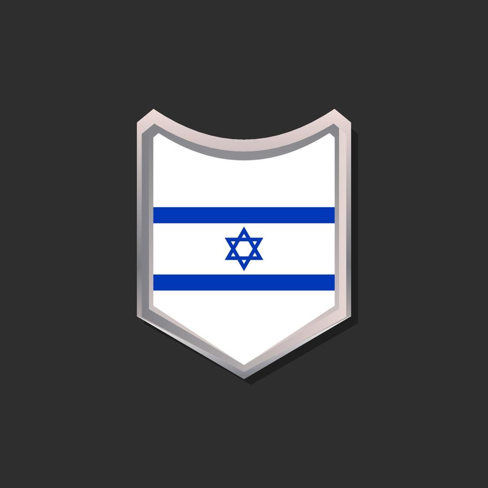 Illustration of Israel flag Template vector